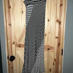 Striped maxi skirt
